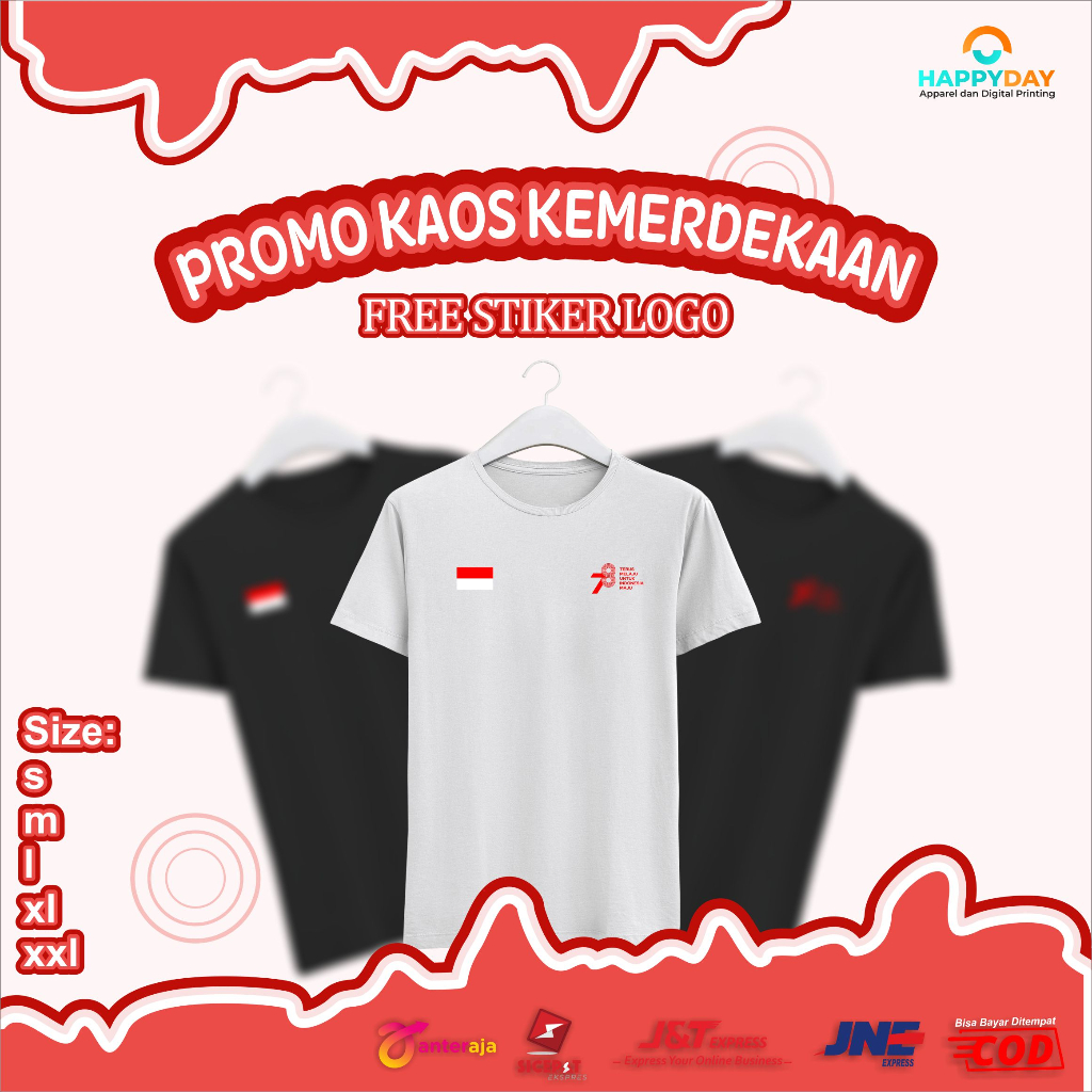 Kaos Hut RI 17 Agustus | Kaos Hut RI 78 | Kaos Kemerdekaan.