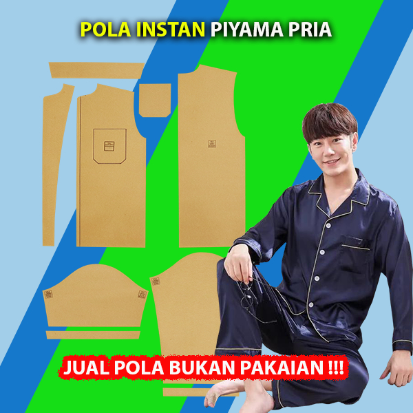 Pola Instan Piyama Pria [ Pola Jamblang Studio }