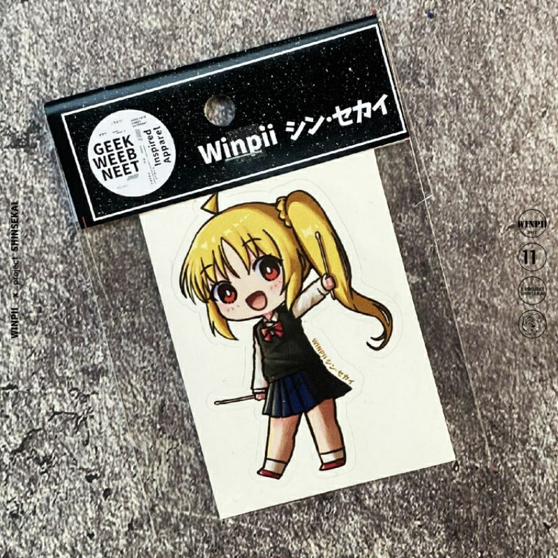 Stiker / Sticker Nijika Ichiji Anime Bocchi The Rock