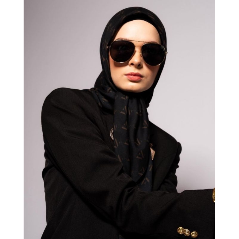 Monogram Voal Scarf by Vivi Zubedi