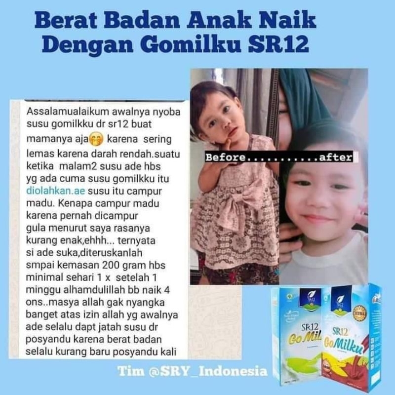 

SUSU PENGGEMUK BADAN SR12 GOMILKU SUSU KAMBING ETAWA BUBUK