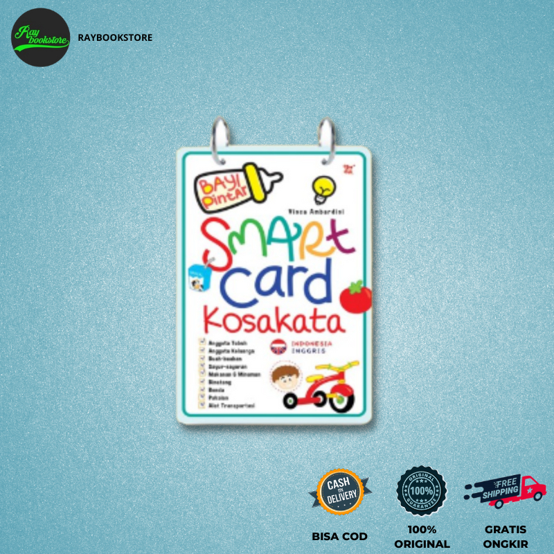 Buku Bayi Pintar Smart Card Kosakata (Indonesia-Inggris) - Vinca Ambardini - Wahyu Media