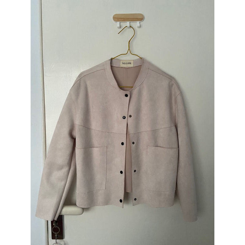 sueded jaket this is april preloved