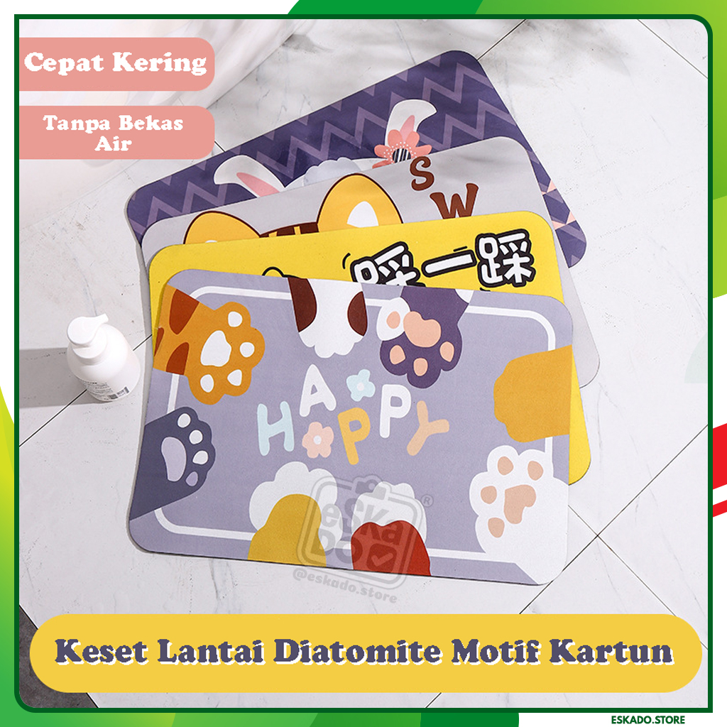 Keset Lantai Diatomite / Keset Anti Slip Diatomite / Keset Kartun Lucu