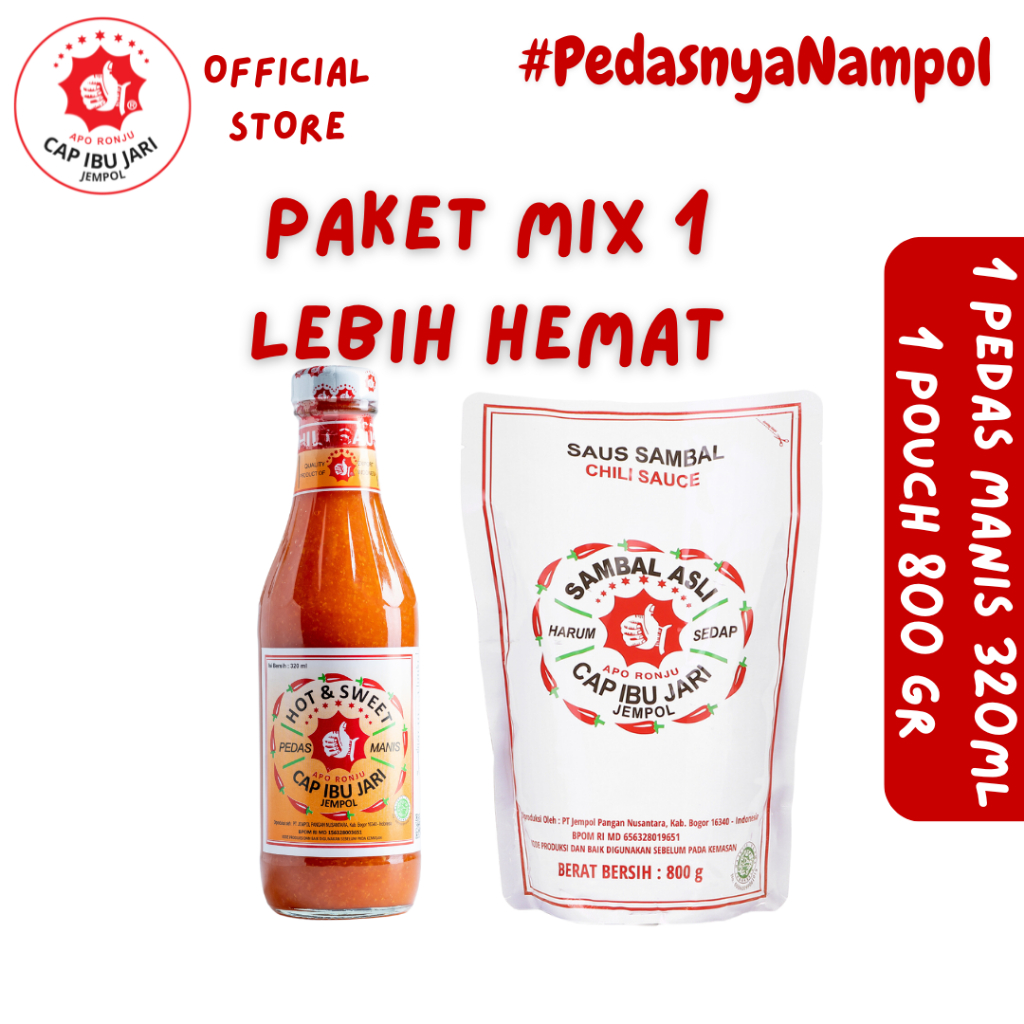 

Sambal Asli Cap Ibu Jari Jempol PAKET MIX 1