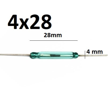 PS - Magnet switch / reed switch sensor Saklar Reed Sensor Magnetik Normally Open 4x28mm 4 * 28 Reed