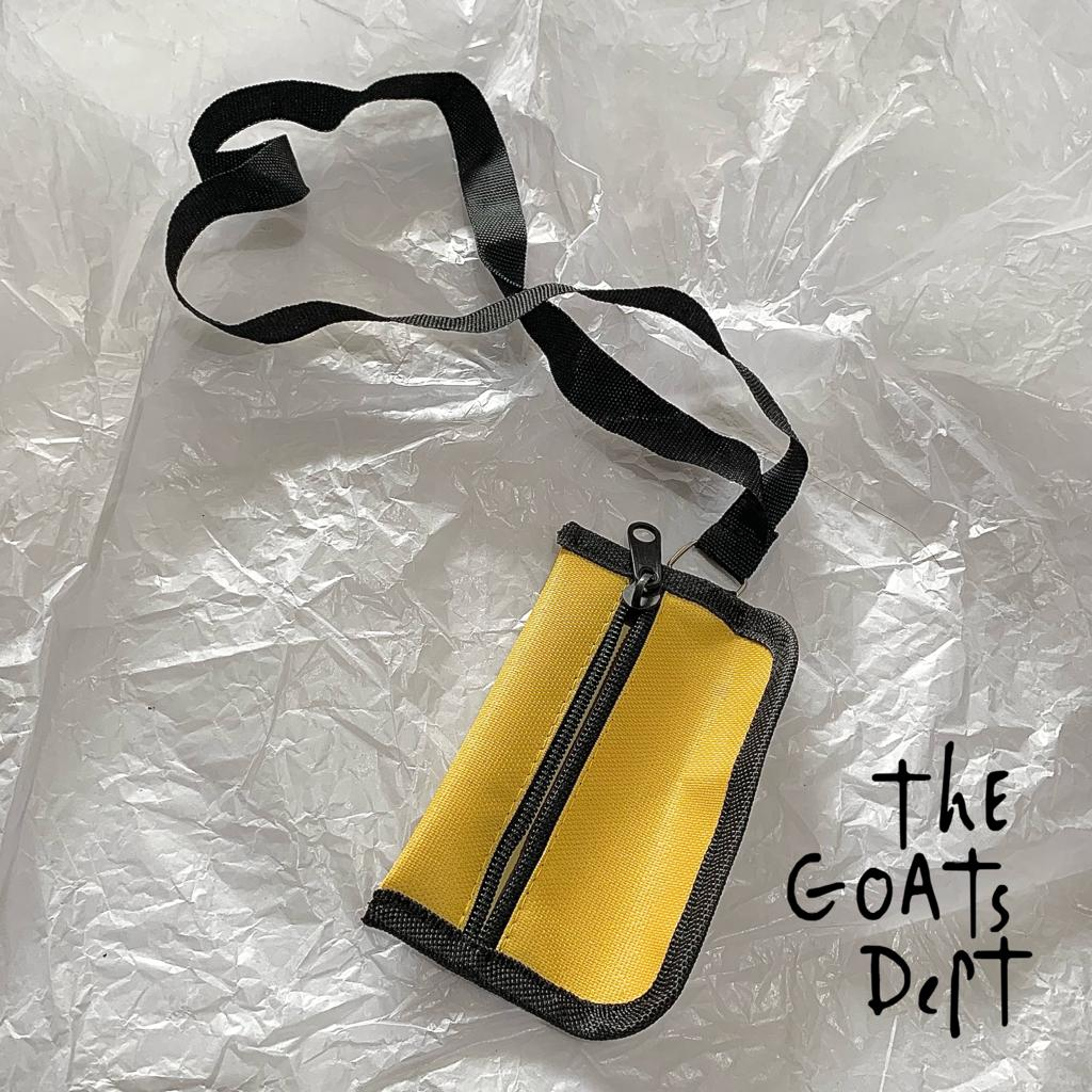 The Goats Dept - Sling Pouch Black and Yellow Wiz Khalifa's Card Wallet Original  / tgd832 tas Kecil