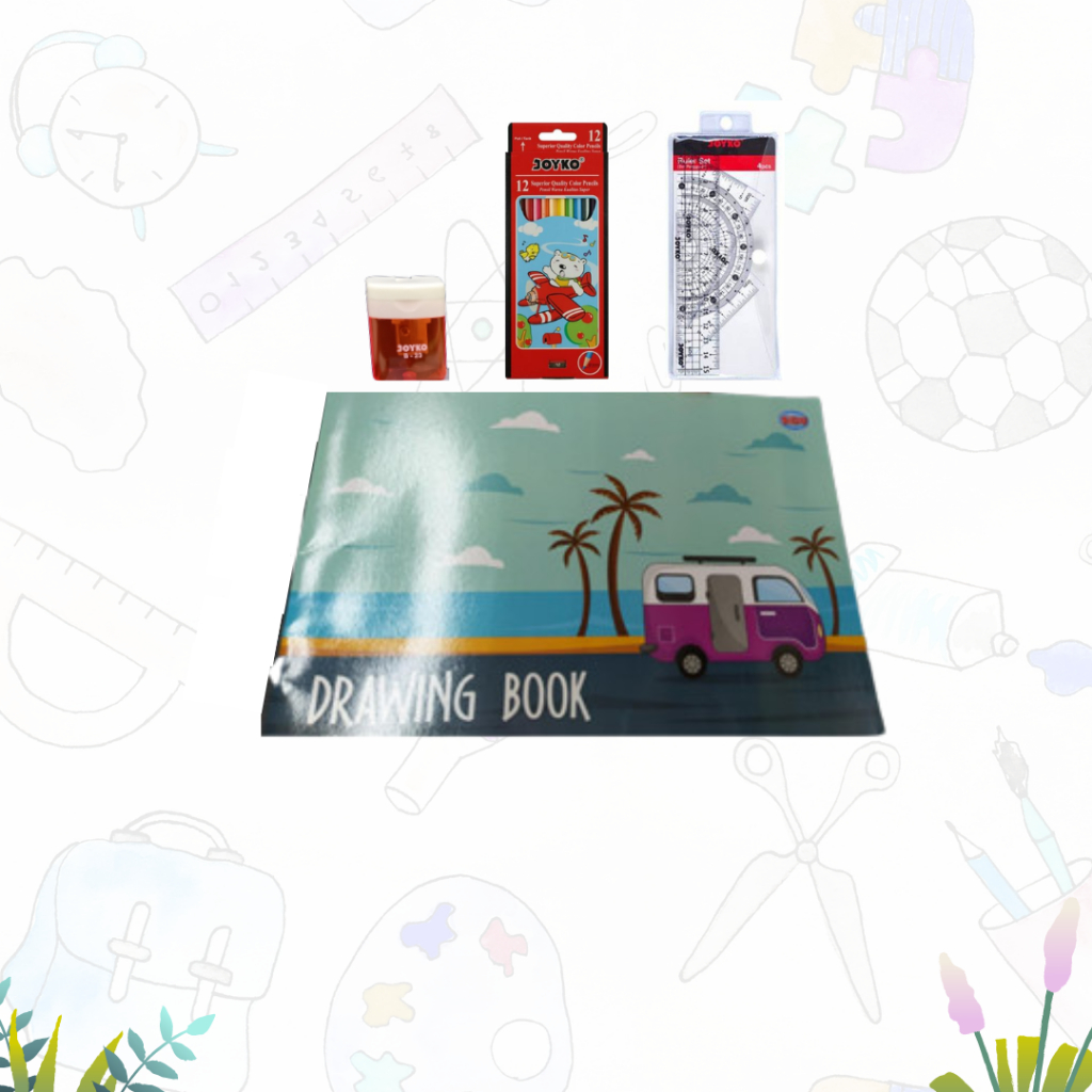 

PAKET MEWARNAI 5/PAKET ALAT TULIS UNTUK GAMBAR/PAKET PERLENGKAPAN MENGGAMBAR