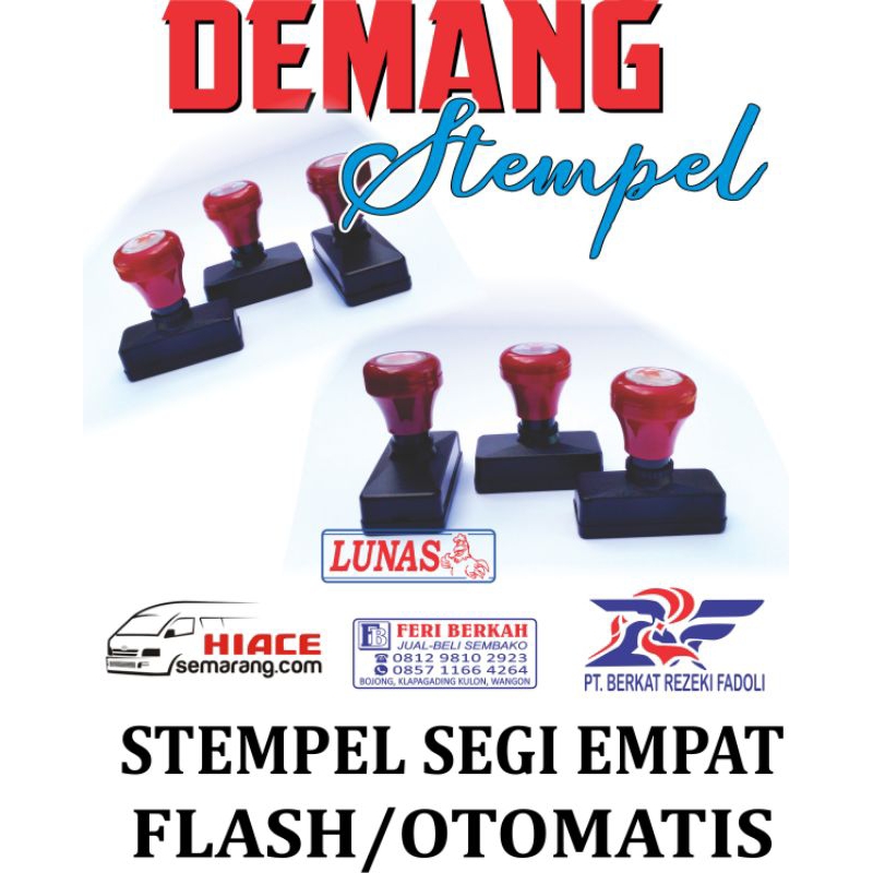 

Stempel Segi Empat Flash/Otomatis