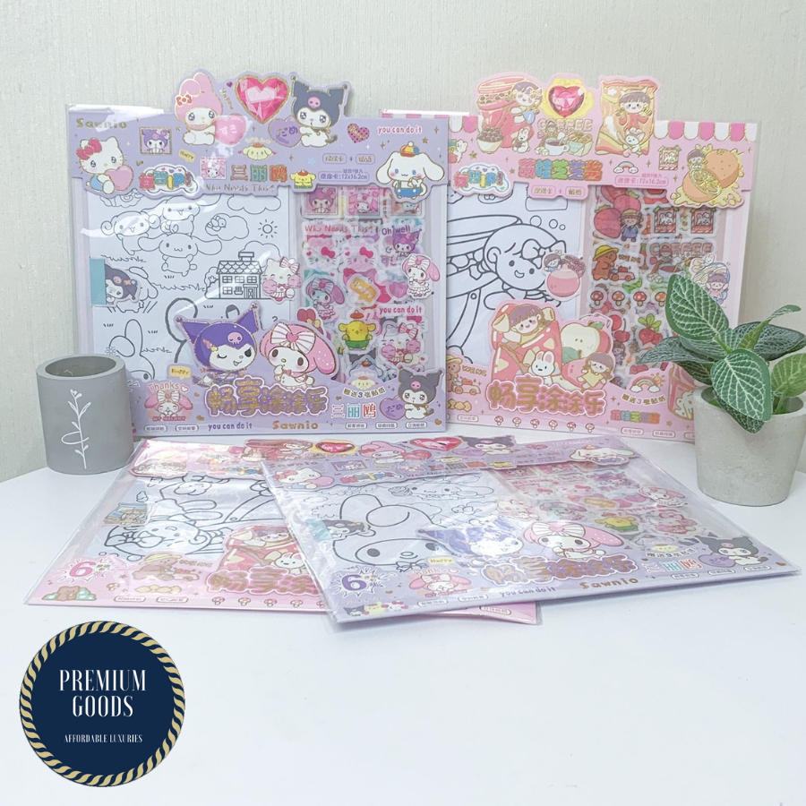 

TERBARU PAKET STIKER DENGAN KERTAS GAMBAR WX-DTT / 1 SET ISI STIKER DAN KERTAS MEWARNAI HARGA TERMURAH BISA COD