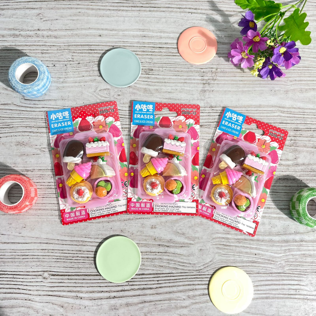 

penghapus sweet dessert 3010-13 lucu keprluan anak sekolah hapusan fancy imut unik elegan bisa cod termurah atk fancy