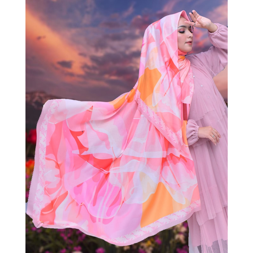 Hijab Scarf Voal Printing Premium LS10