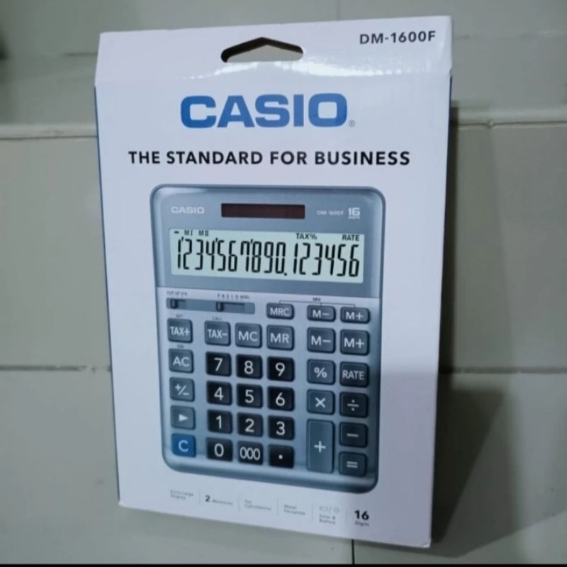 

CASIO DM 1600F KALKULATOR DESKTOP KALKULATOR MEJA 16 DIGIT