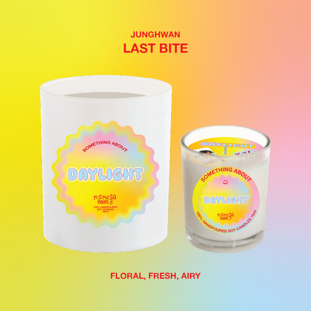 "Daylight" Jar Candle 150ml (Jungwoo, NCT127) 100% Handpoured Scented Soy Candle — Something About