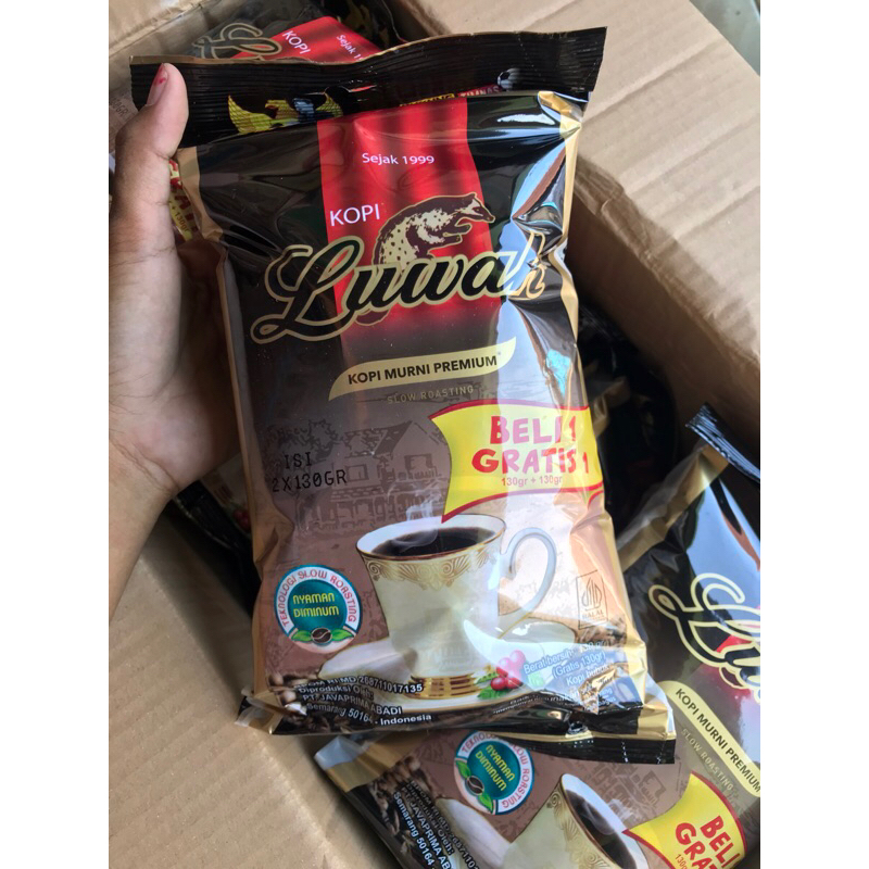 

KOPI LUWAK MURNI 120G BELI1 GRATIS1