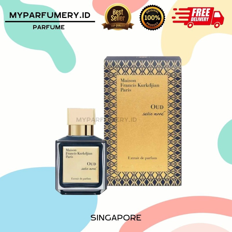 (GRADE A) PARFUM UNISEX BACCARAT OUD SATIN II ORIGINAL IMPORT SINGAPORE