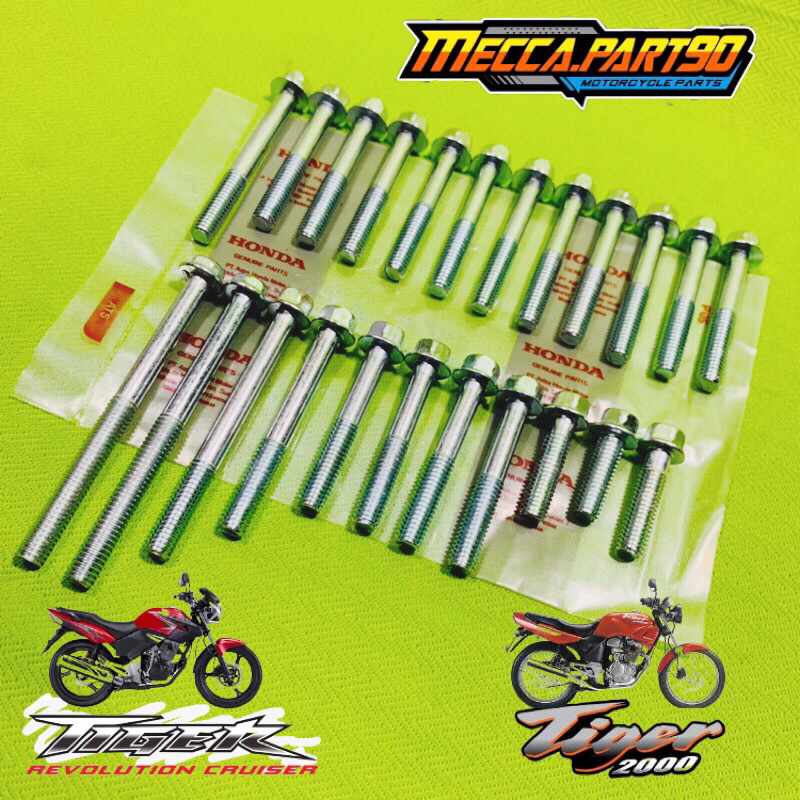 Baut Bak Blok Mesin Kanan Kiri Tiger 2000 Tiger revo Tilas Tilam Megapro Primus