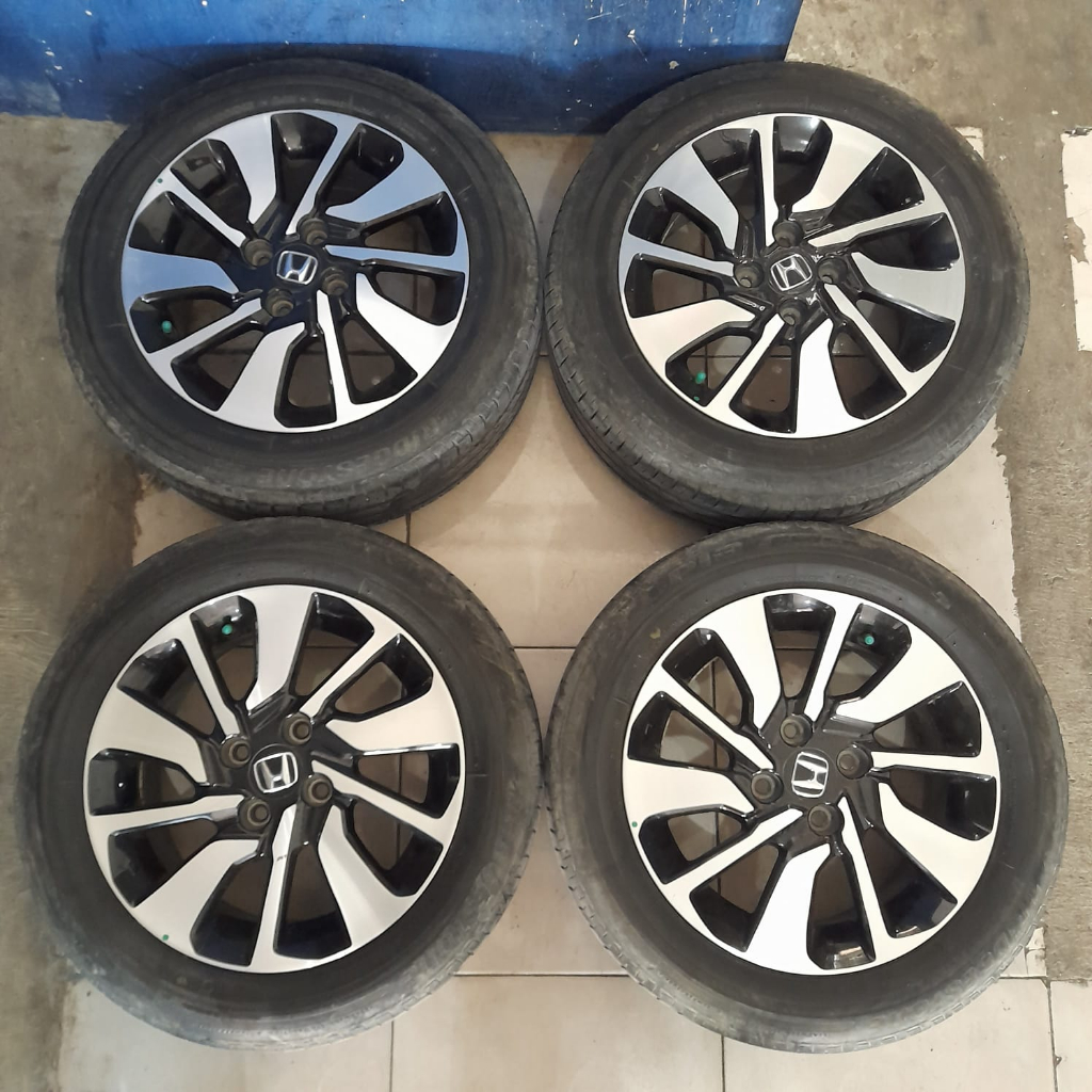 Velg Mobil Std Ori Brio Rs Ring 15x5,5 Pcd 4x100 B/P Ban 185 55 R15 Pnp Jazz Agya Yaris Freed