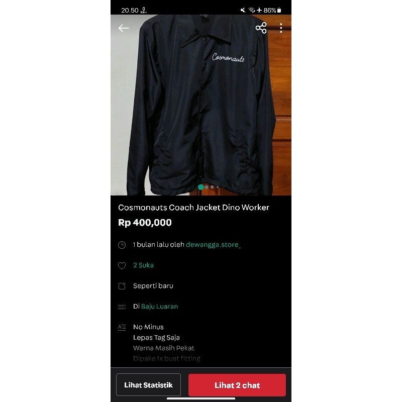 Coach Jacket Cosmonauts Dino Worker (No Box)