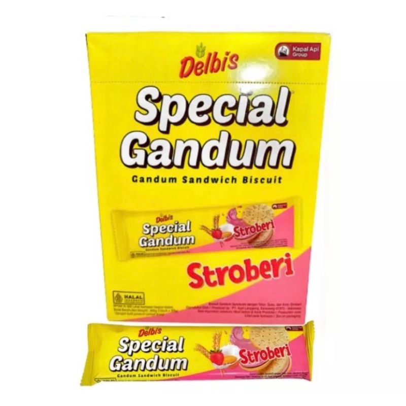 

delbis setrawberry / sari gandum rasa strobery