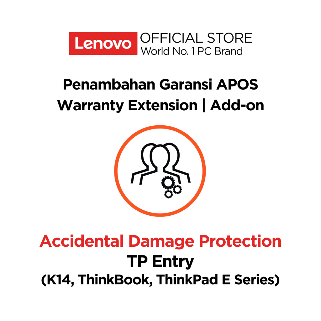 Lenovo Warranty Add-on APOS TP Entry ADP Accidental Damage Protection Laptop K14, ThinkBook 14 13s 1