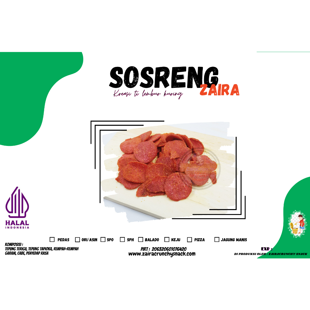 

SOSRENG (sosis goreng) 1 Ball (5kg)