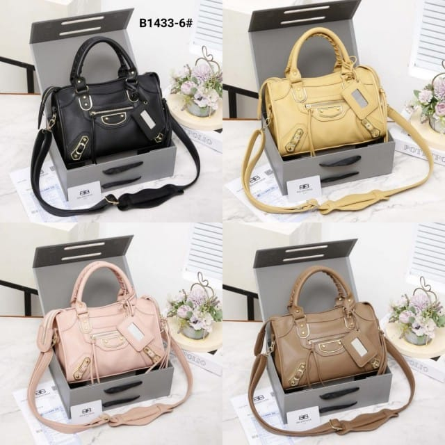 TAS BL City Leather Shoulder Bag Kode B1433-6# | Tas Wanita Cantik | Tas Import Murah