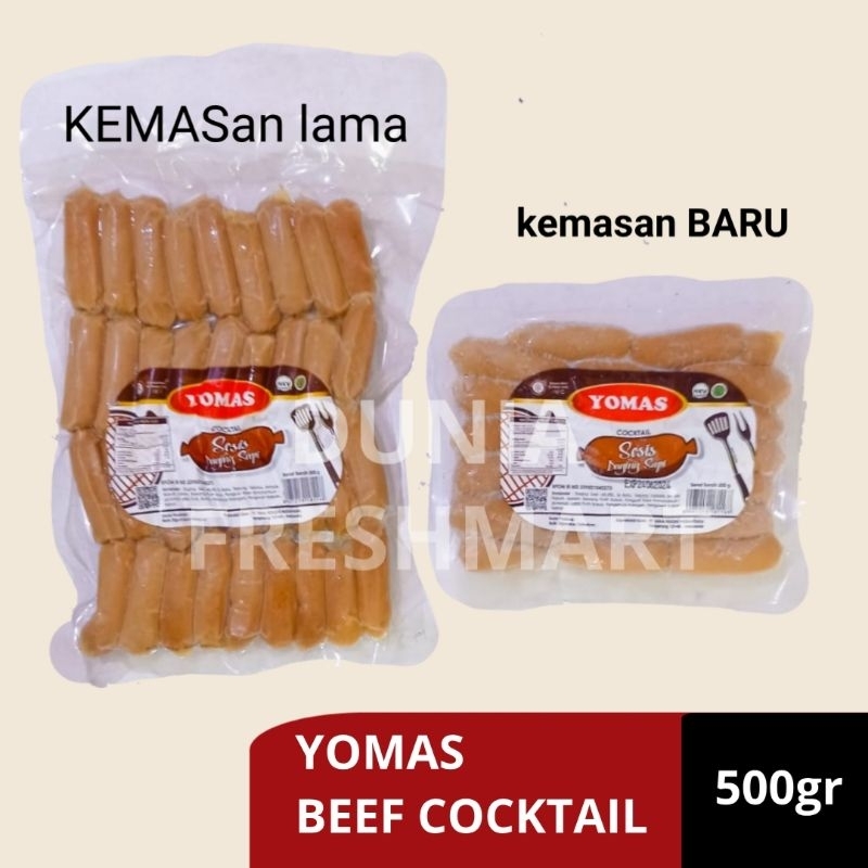 

YOMAS BEEF COCKTAIL 500GR SOSIS SAPI MINI BEEF SAUSAGE SAPI COCKTAIL SOSI SAPI YOMAS