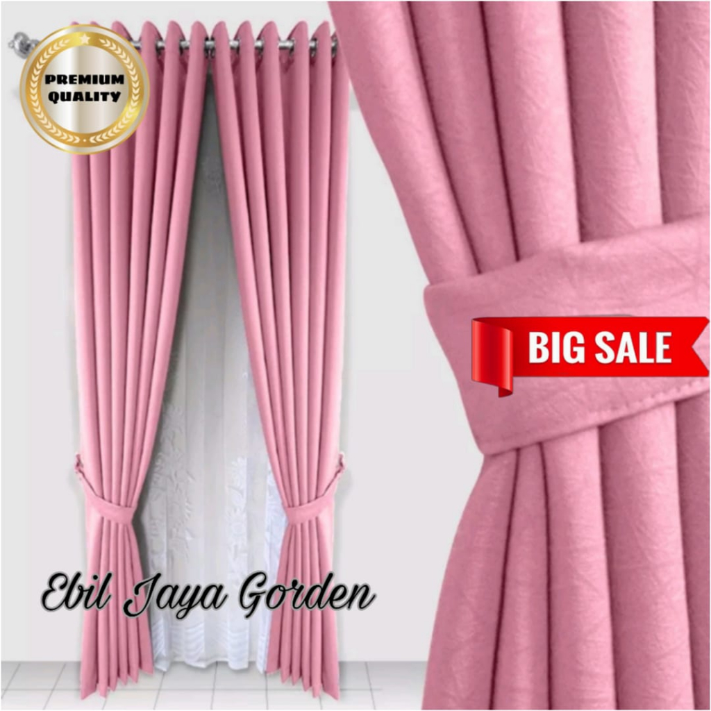 Gorden blackout polos tebal motif embos gorden 2023 minimalis smokring gorden aesthetic