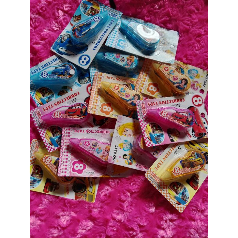 

tipex kertas. correction tape motif karakter lucu