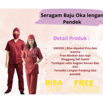 Baju Oka Lengan Pendek, Ok Pria dan Wanita