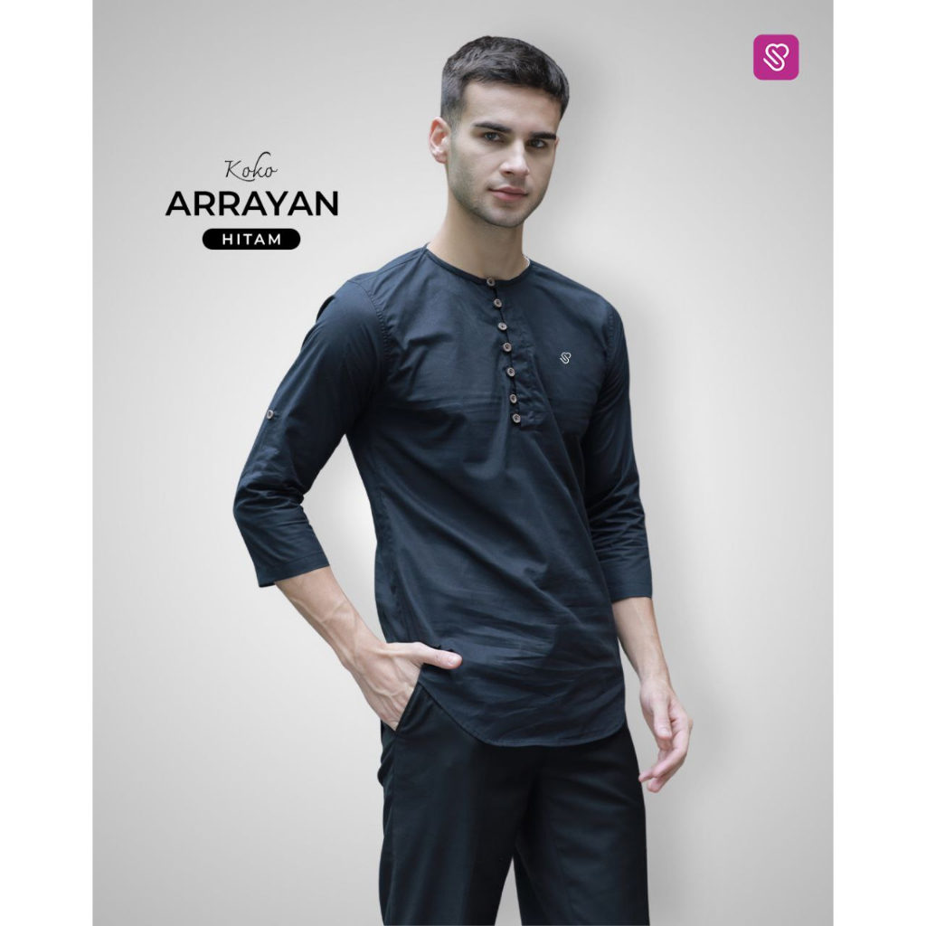 Kemko Lengan 3/4 Polos Ukhti Munira Arrayan