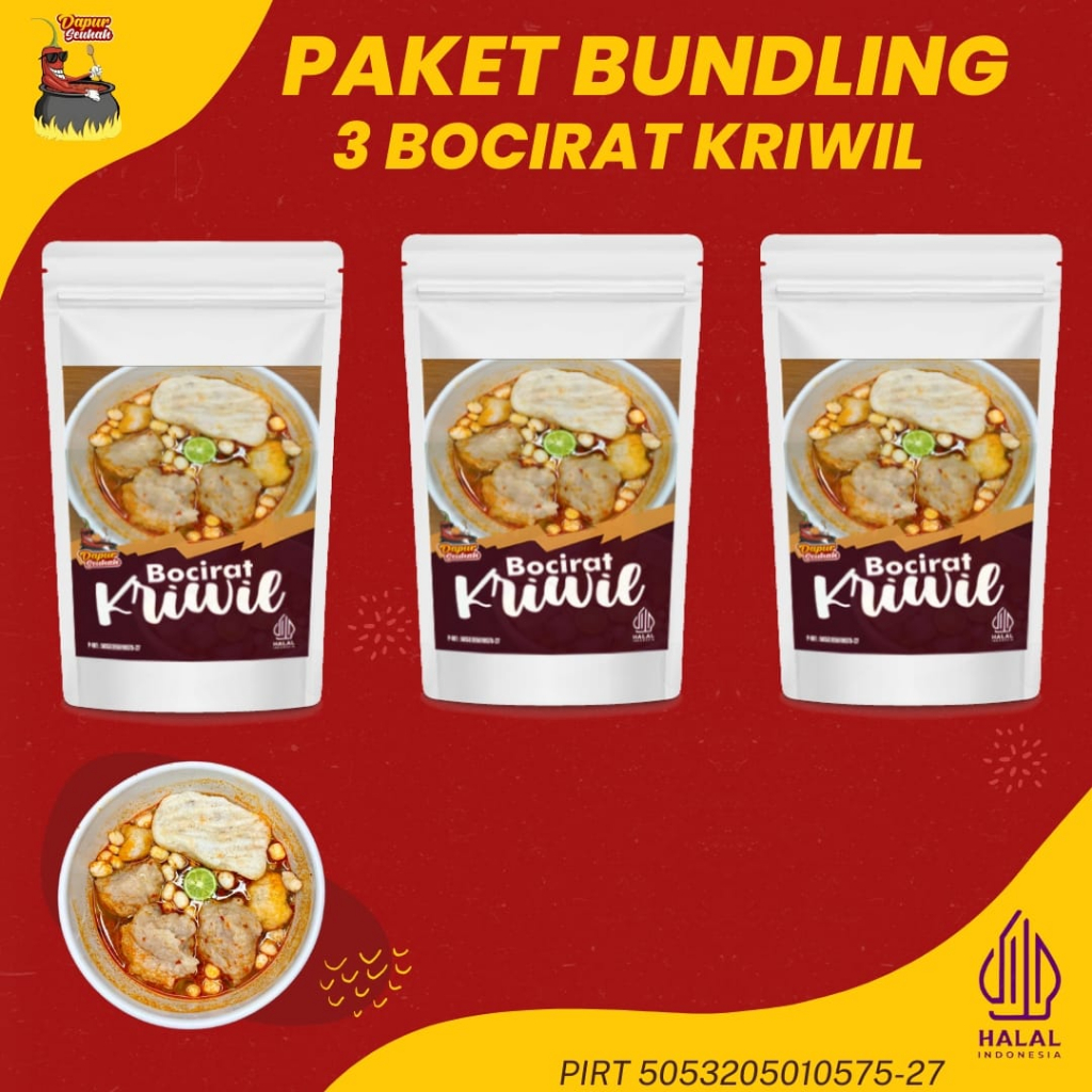 

Paket Hemat 3 Bocirat Kriwil Jumbo Tulang Rangu / Baso Aci Urat Garut