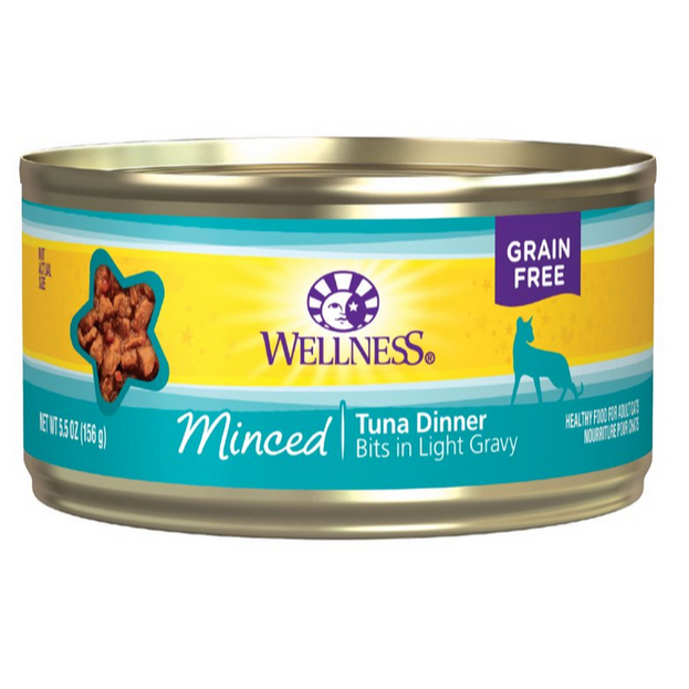 Wellness Minced Tuna Dinner Cat Food 5.5oz
