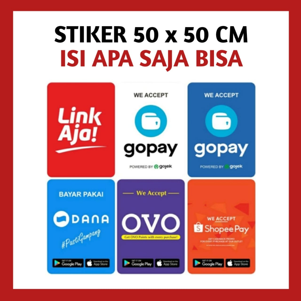 

Stiker/sticker isi dana/ovo apa saja instan