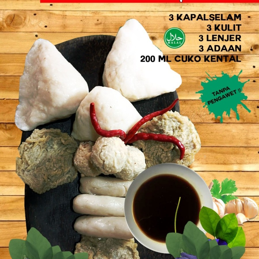Pempek Palembang/ empek-empek Asli Ikan Tenggiri/dijual perpaket