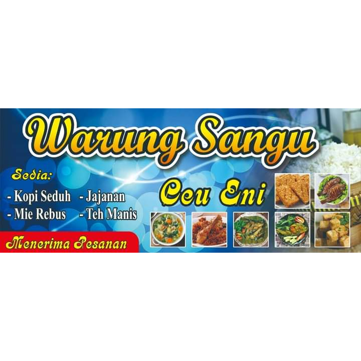 Spanduk Warung Nasi, Spanduk Warung Sangu