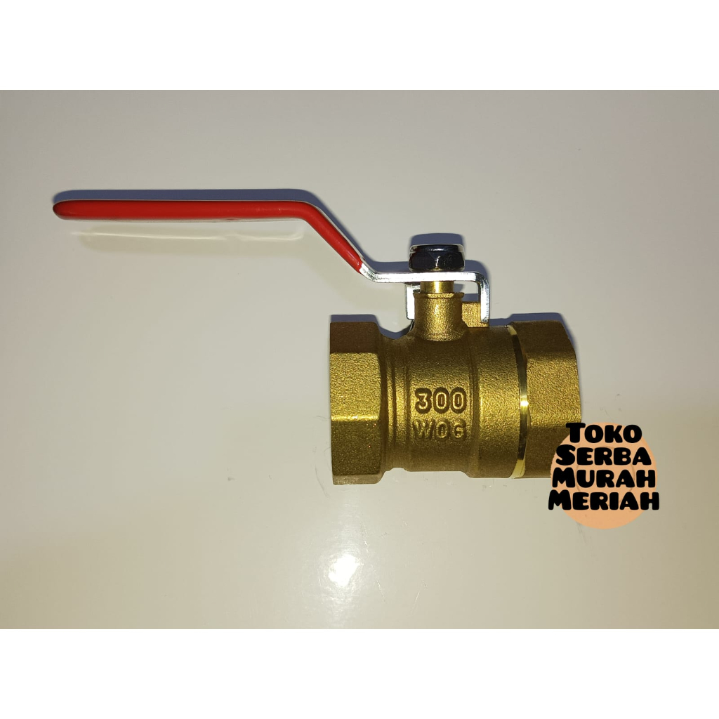 Stop Kran 1" / Ball Valve Kuningan 1 inch / Stop keran Kuningan
