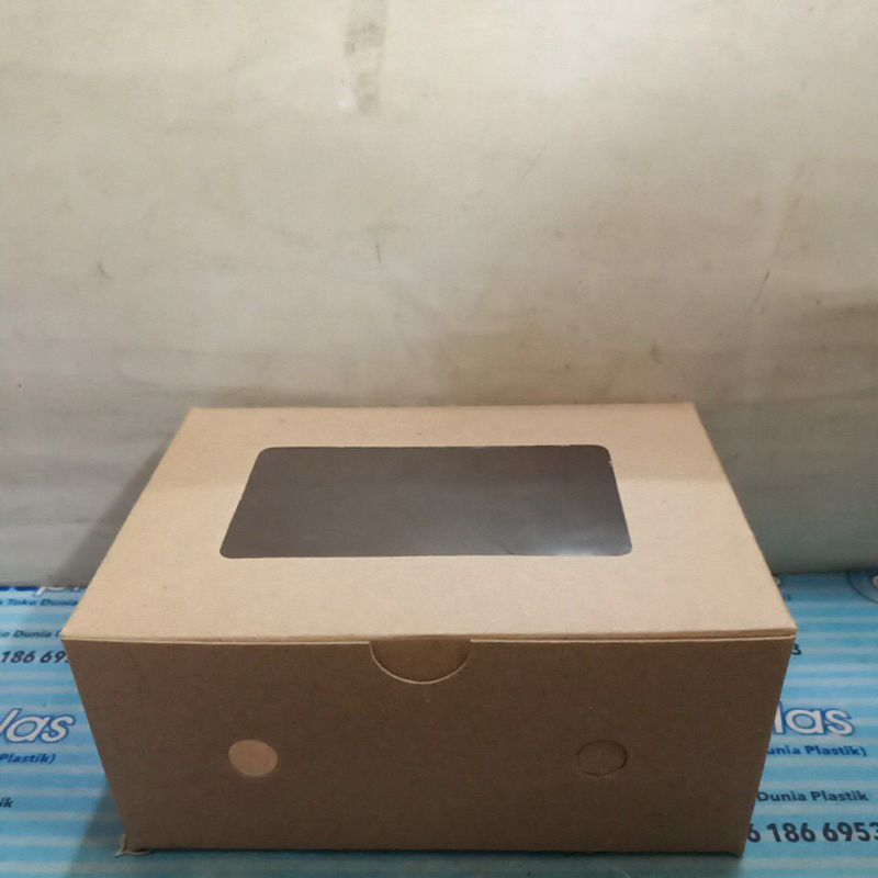 

Box Dus Kotak Kue Kraft Jendela 12 x 16 cm