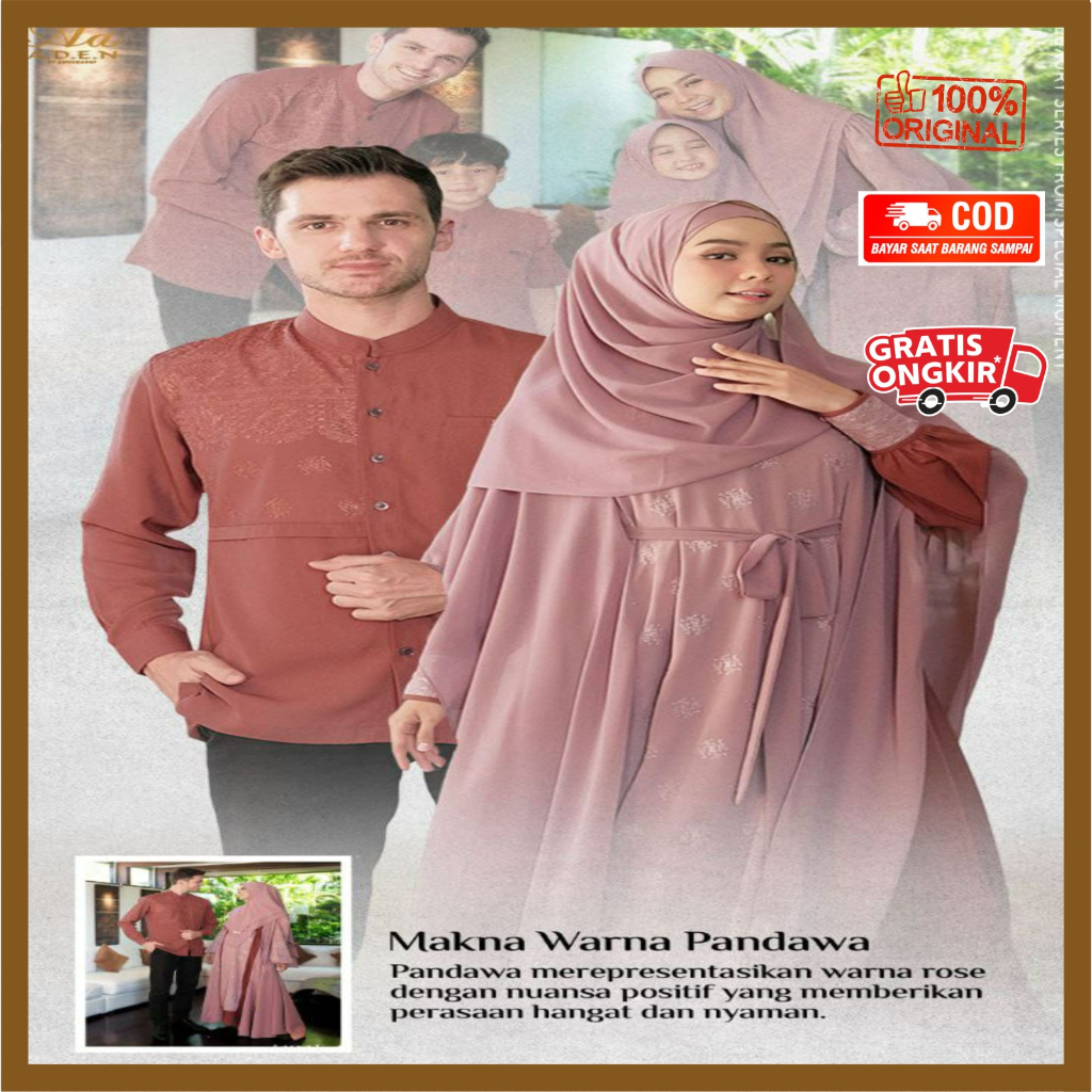 ADEN HIJAB JAGAT AYU PANDAWA // KOKO GAMIS DEWASA COUPLE TERBARU & MODERN // READY STOCK & SIAP KIRI