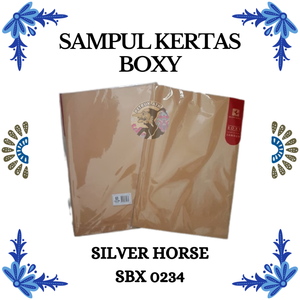 

[PAK] SAMPUL BUKU KERTAS COKLAT BOXY SILVERHORSE SBX 0234