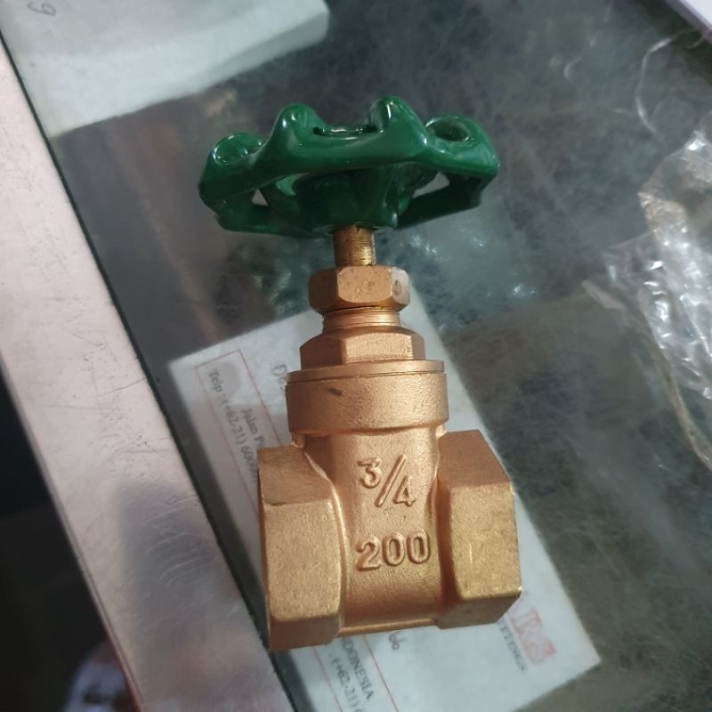 stop kran gate valve besi kuningan