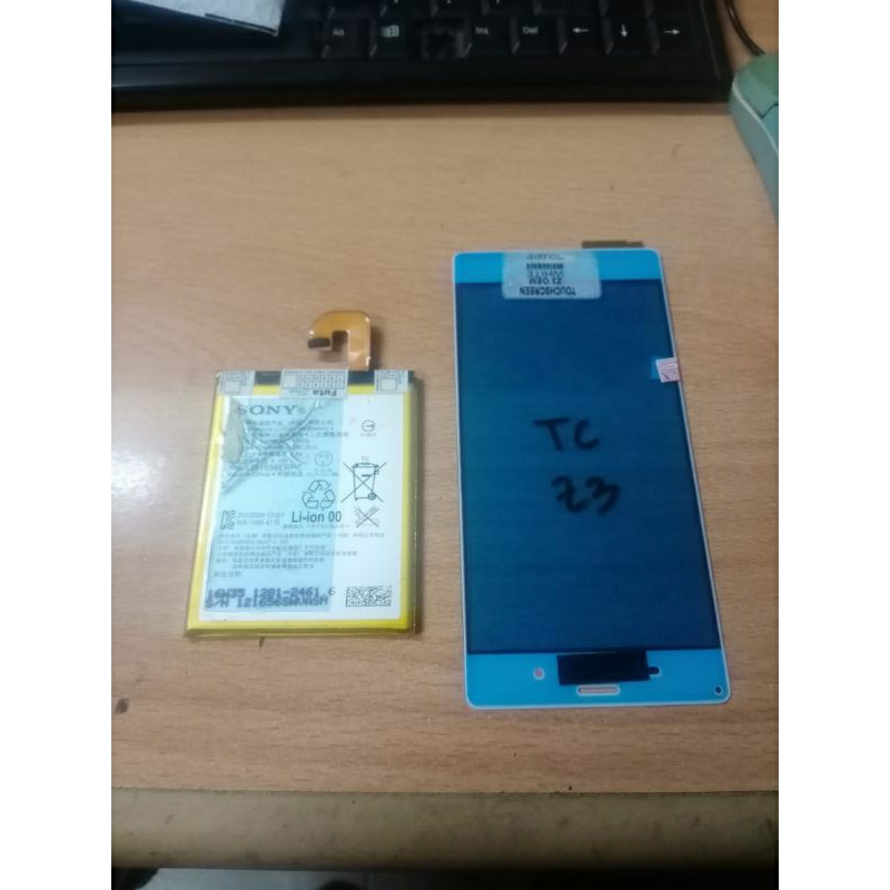 part sony xperia z3 z3 big z3 5.2inchi touchscreen baterai speaker baterai lem adhesive backdoor ses