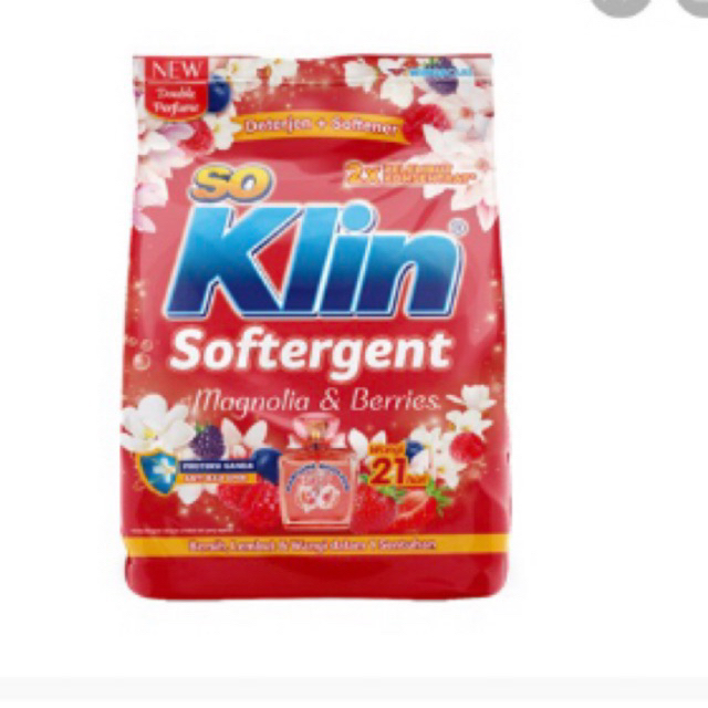 So Klin Detergent bubuk Magnolia & Berries, Berat 770 gram