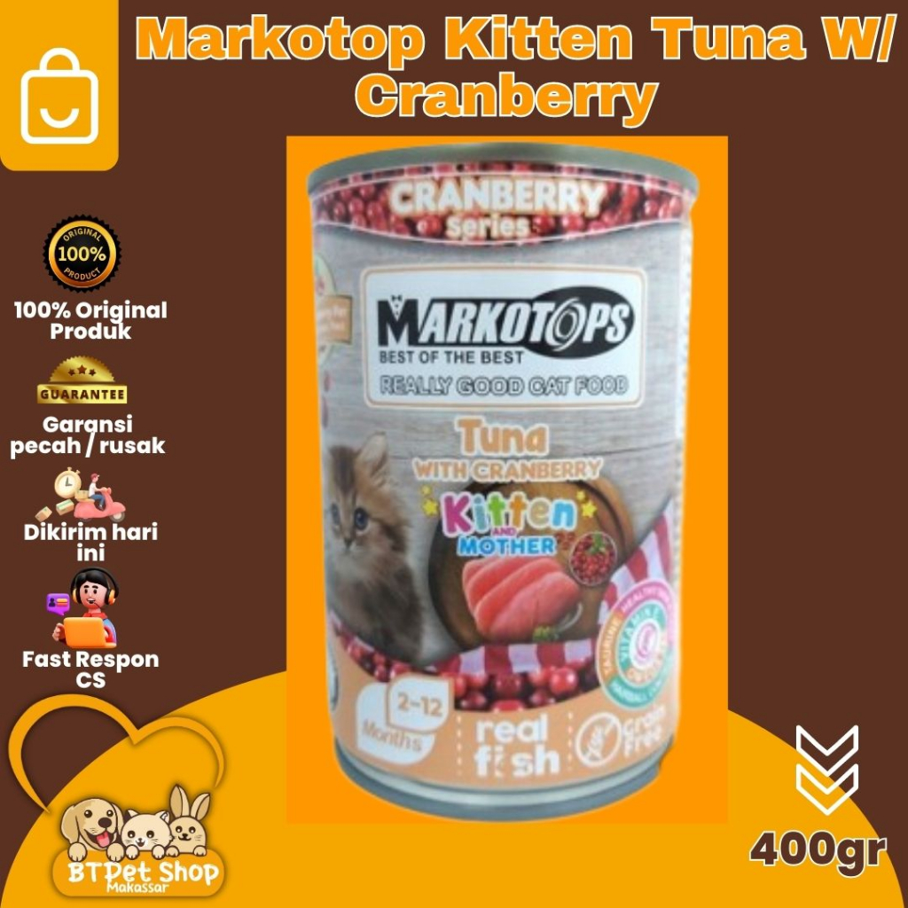 Makanan Kucing Basah Markotop Kitten Mother Tuna Cat Wet Food 400 gr
