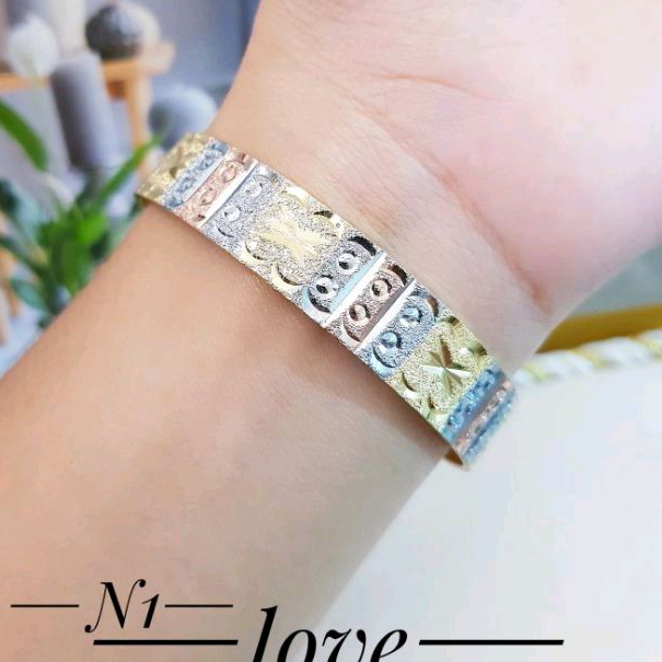 Xuping Gelang Dubai Keroncong Warna Kombinasi 268a3