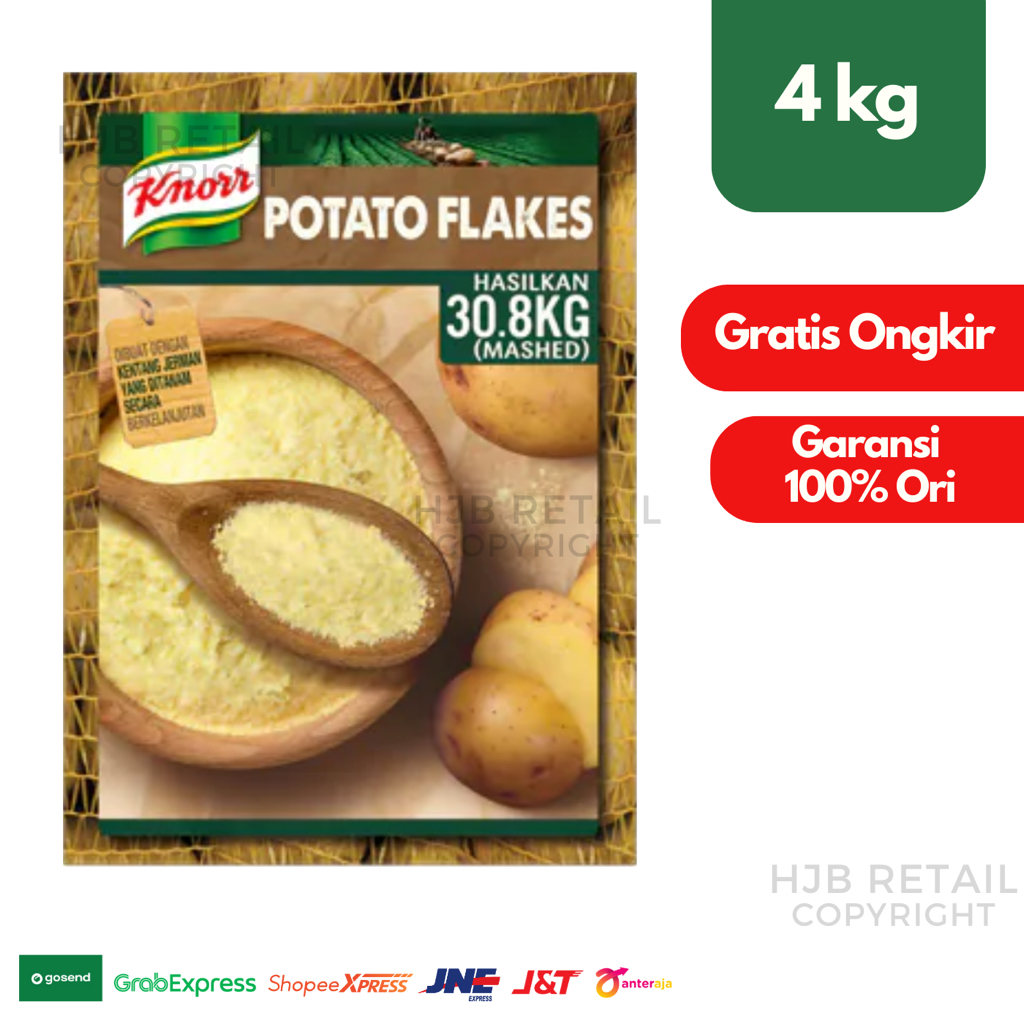 

Knorr Potato Flakes 4kg ( Mashed Potato Instan / Kentang Tumbuk Instan / Tepung Kentang )