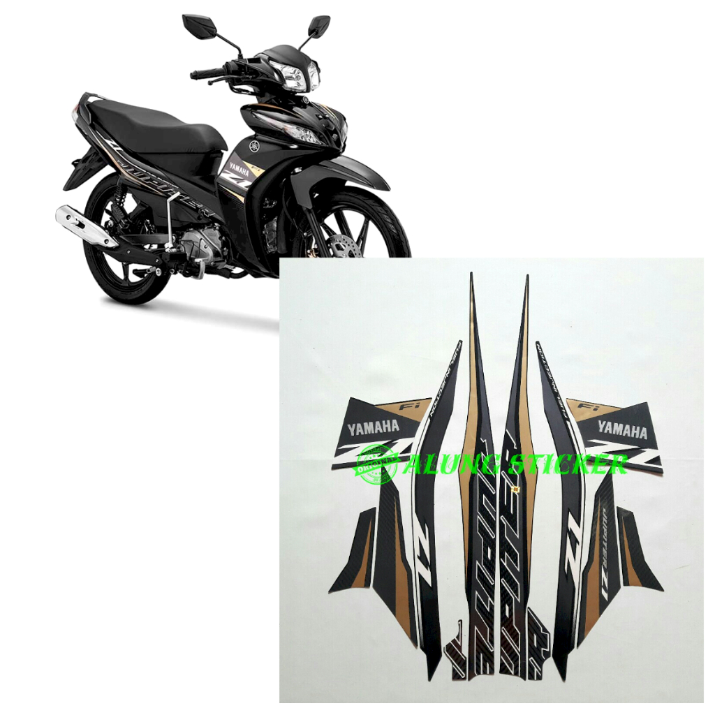 STIKER STRIPING MOTOR JUPITER Z1 2021 FULL HITAM