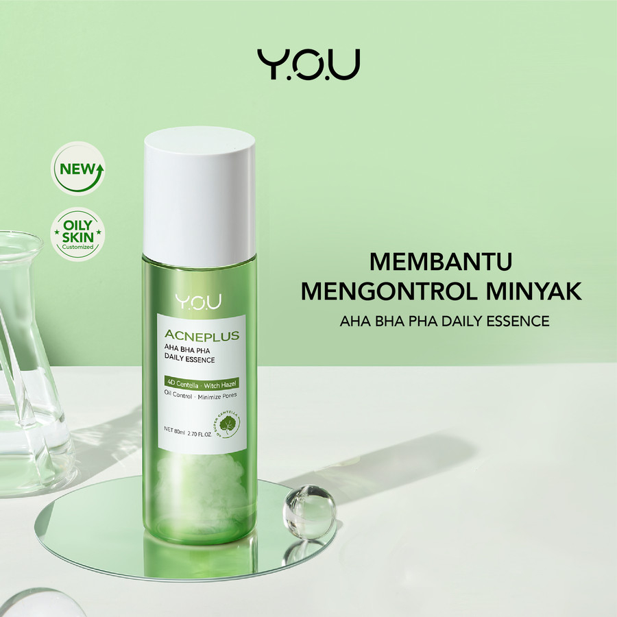 BISA COD- TONER BARU - YOU AcnePlus AHA BHA PHA Daily Essence | Acne Treatment