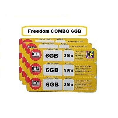 Voucher Indosat Freedom Combo 6GB